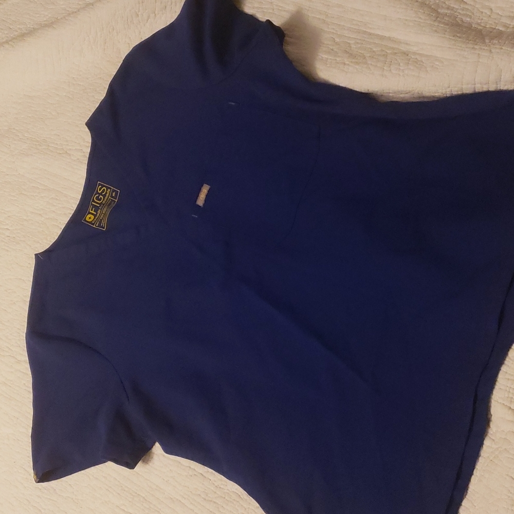 XL Womens Fig Scrub Top